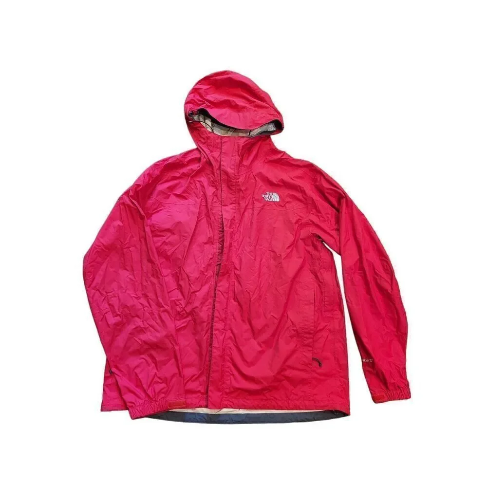 The North Face Venture Hyvent Rain Jacket Hiking Outdoors Red Men's XL - Picture 1 of 8